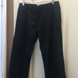 FINAL MARKDOWN Junior black satin tuxedo style slacks 9